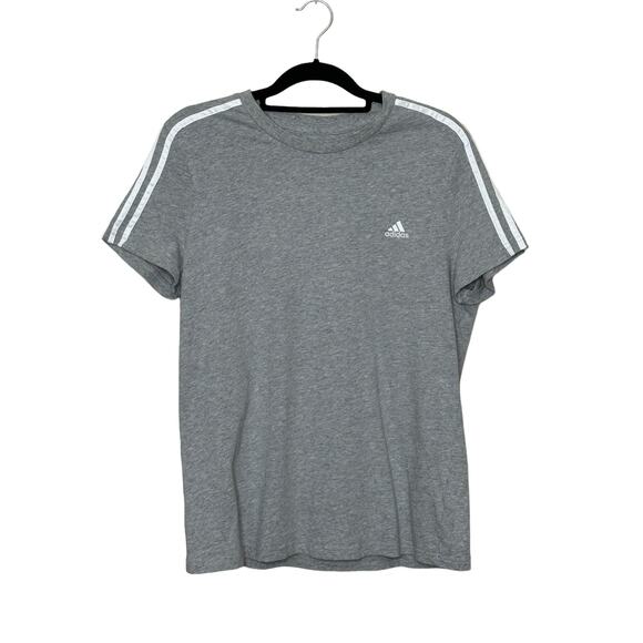 Adidas gray 3 stripes short sleeves tee size Xl - Picture 10 of 13
